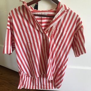 Everlane size 2 popover top striped